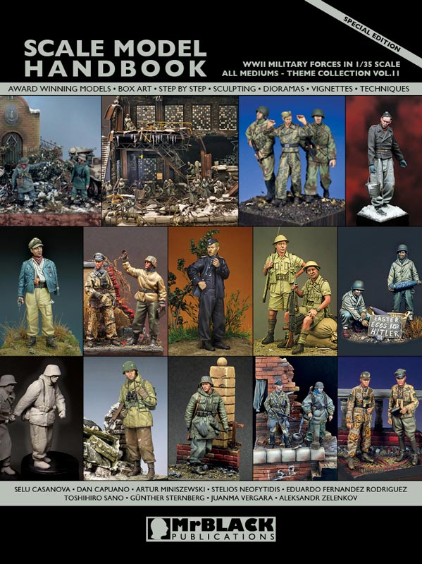 Mr. Black Theme Collection Vol. 11 -WWII Military Forces In 1/35 Scale - All Mediums: Acrylics, Enamels & Oils