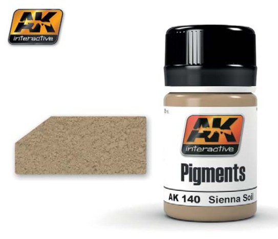 AK Interactive Pigment- Sienna Soil Pigment 35ml Bottle