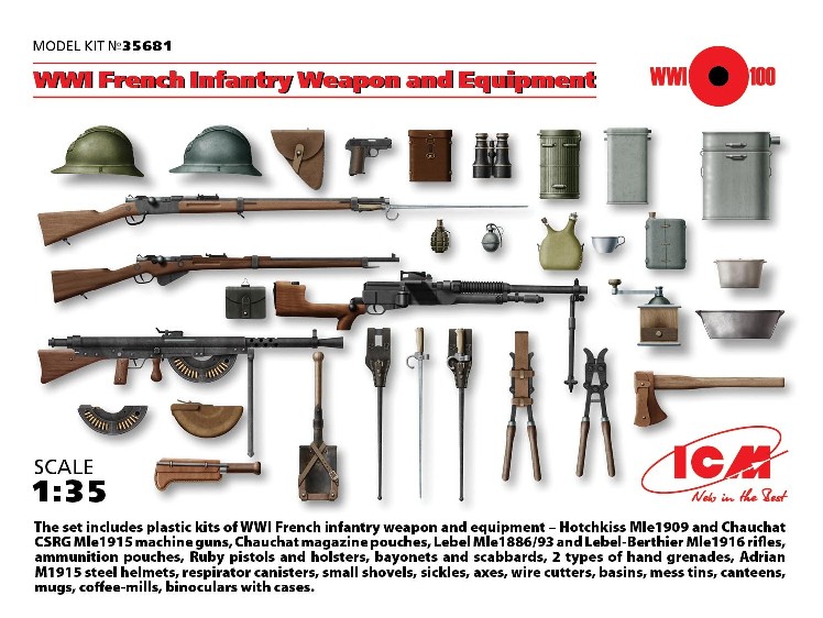 WWI French Infantry Weapons & Equipment