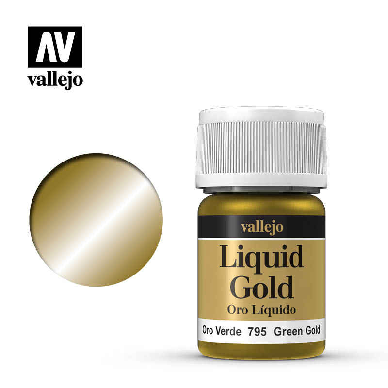 Alcohol Based Metallic Green Gold 35ml Bottle 216