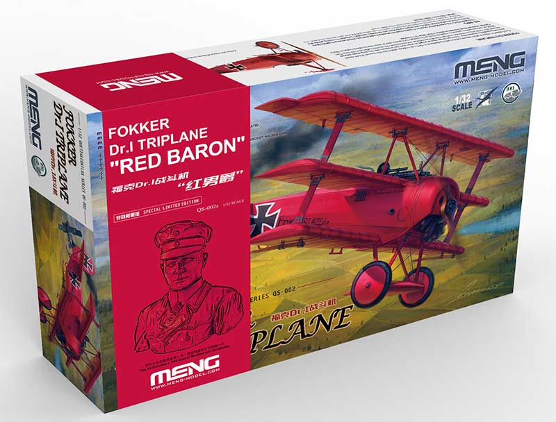 Fokker Dr. I Triplane with Red Baron Resin Bust 1/10 : LIMITED SPECIAL EDITION