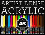 AK Interactive Artist Dense Acrylic Color Paint Range