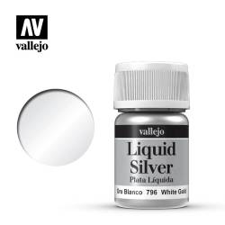 Alcohol Based Metallic White Gold 35ml Bottle 217