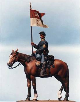 Union Cavalry Guidon Bearer - Unpainted Kit