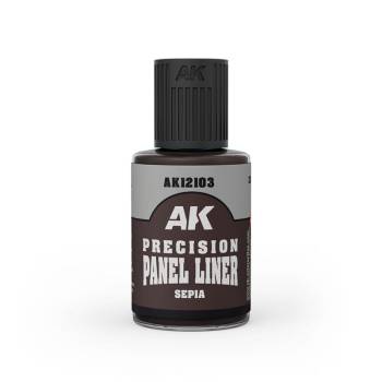 AK Interactive Precision Paneliner – Sepia 30ml Bottle