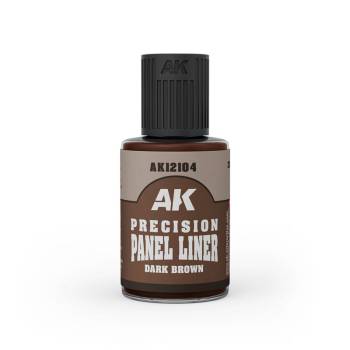 AK Interactive Precision Paneliner – Dark Brown 30ml Bottle