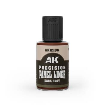 AK Interactive Precision Paneliner – Dark Rust 30ml Bottle