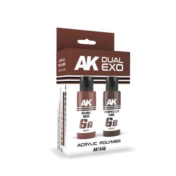 Dual Exo: Oxide Red & Propeller Fire Acrylic Paint Set 60ml Bottles