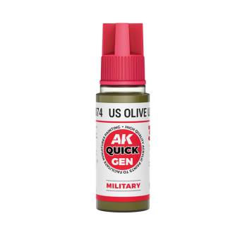 AK Interactive US Olive Uniform Quick Gen Paint