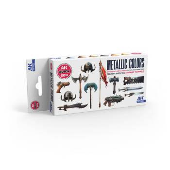 AK Interactive Quick Gen Paint Metallics set