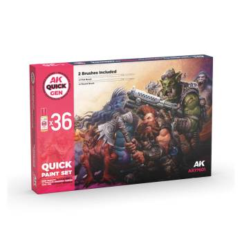 AK Interactive Quick Gen Paint Set (36 colors)