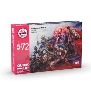 AK Interactive Quick Gen Paint Set (72 colors) AK Interactive Quick Gen Paint Set (36 colors) - 2ND SHIPMENT DUE AUGUST 1ST