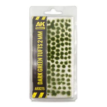 AK Interactive Dark Green Tufts 2mm Tufts