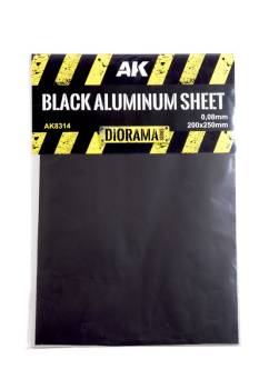 AK Interactive Black Aluminium Sheet 150UM