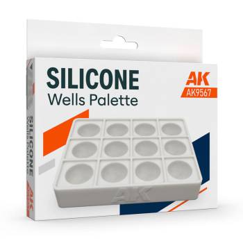 AK Interactive Silicone Wells Palette