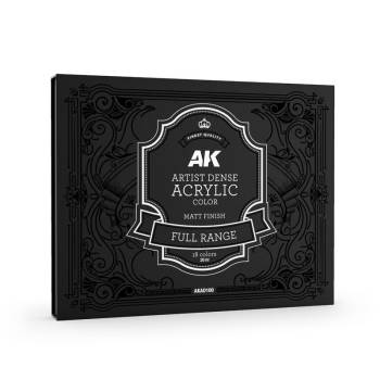 AK Interactive Artist Dense: Full Range Deluxe Edition Box (18 colors)