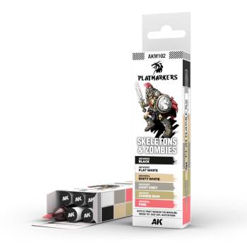 Playmarkers: Skeletons & Zombies Acrylic Gamers Paint Set (6 Colors)