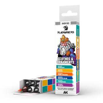 Playmarkers: Clothes and Ornaments Acrylic Gamers Paint Set (6 Colors)