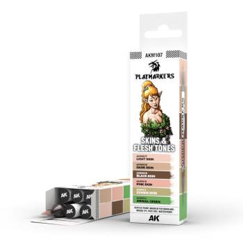 Playmarkers: Skin and Flesh Tones Acrylic Gamers Paint Set (6 Colors)