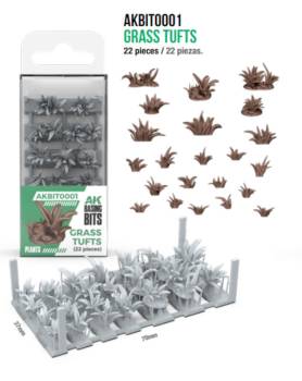 AK Interactive Basing Bits Grass Tufts