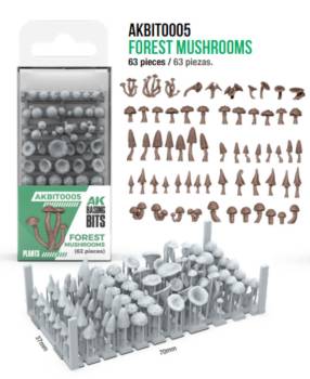 AK Interactive Basing Bits Forest Mushrooms