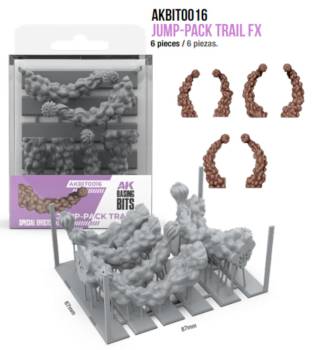 AK Interactive Basing Bits Jump Pack Trails TX