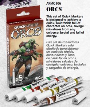 AK Interactive Quick Markers Orcs Set