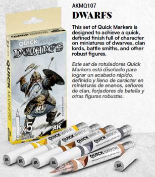 AK Interactive Quick Markers Dwarfs Set