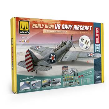 AMMO by Mig How To Paint Early WWII U.S. Navy Aircraft Solution Box