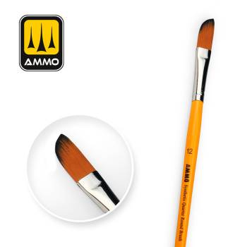 Ammo By Mig - 12 Synthetic Quarter Round Brush
