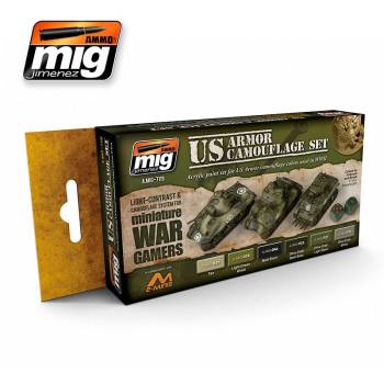 Wargame Acrylic Paint Set: US Armor Set - ONLY 1 AVAILABLE AT THIS PRICE