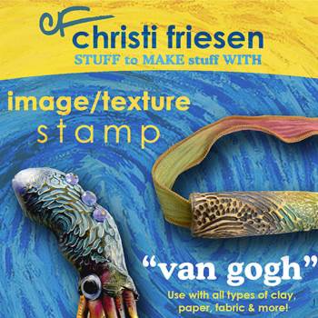 Aves Van Gogh Rubber Texture Stamps
