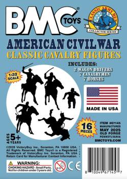 BMC Classic Marx Civil War Cavalry - 16pc Powder Blue Set