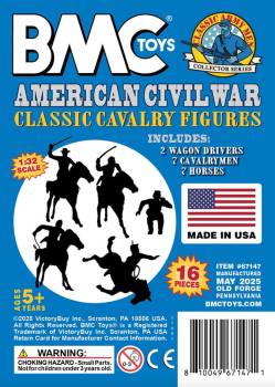BMC Classic Marx Civil War Cavalry - 16pc Blue Set