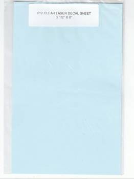 Bare Metal Foil 5 1/2in x 8in  Clear Decal Film