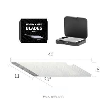 Dspiae Hobby Knife Blades - Broad (20pcs)