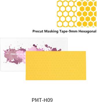 Dspiae Shaped Precut Masking Tape: 9mm Hexagonal