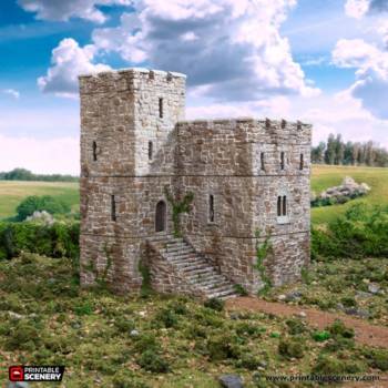 Norman Stone Fort - King and Country - Printable Scenery