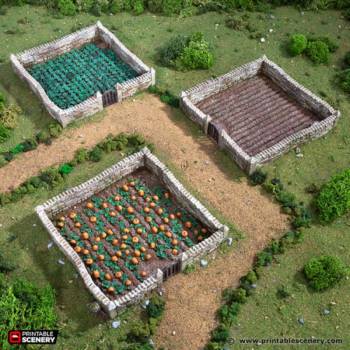 Farm Fields - King and Country - Printable Scenery