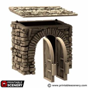Farm Gate - King and Country - Printable Scenery