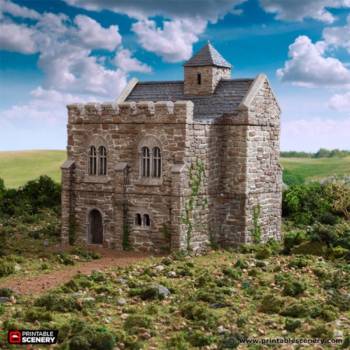 Norman Stone Keep - King and Country - Printable Scenery