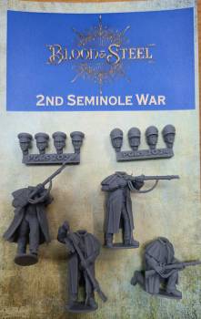 Blood & Steel - US Army or Marine in Greatcoats Set B: 2nd Seminole War