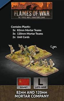 WWII Soviet 82mm and 120mm Mortar Company (Plastic)