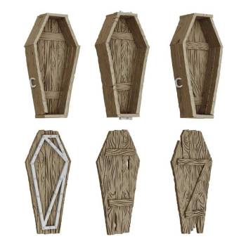Green Stuff World Dungeon Wooden Coffins 1:48