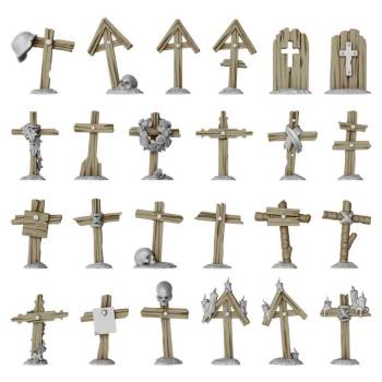 Green Stuff World Trench Wooden Crosses 1:48 - 1:35