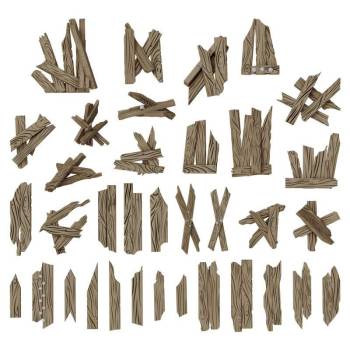 Green Stuff World Broken Wood Planks 1:48-1:35