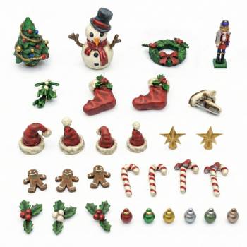 Green Stuff World 3D Printed Set - Christmas Decorations 1:48-1:35