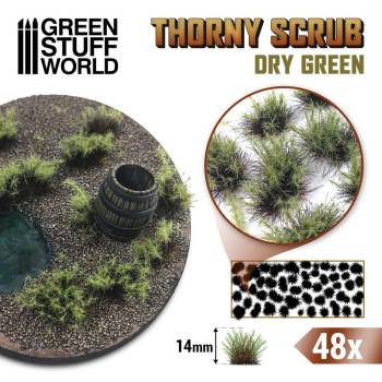 Green Stuff World Thorny Scrubs - Dry Green