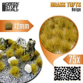 Green Stuff World Static Grass Tufts XL - 12mm self-adhesive - Beige