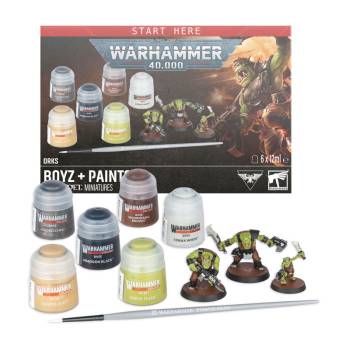 Warhammer 40,000 Orks Boyz + Paints
